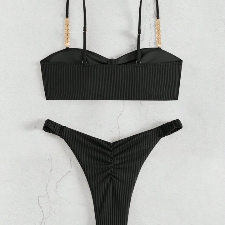 Damen Bustier-Bikini mit elegantem Schleifen-Design und modischen Akzenten Echo Archiv