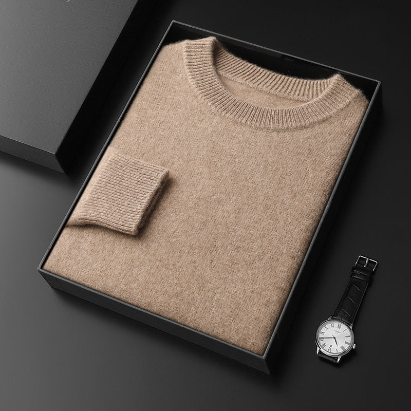 Herren Rundhals-Pullover im Kaschmir‑Look mit extraweichem Flor und Geschenkbox Echoarchiv