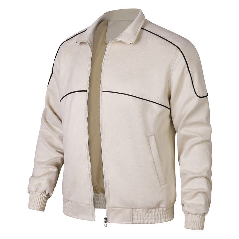Herren stilvolle Übergangsjacke mit elastischen Bündchen Echoarchiv