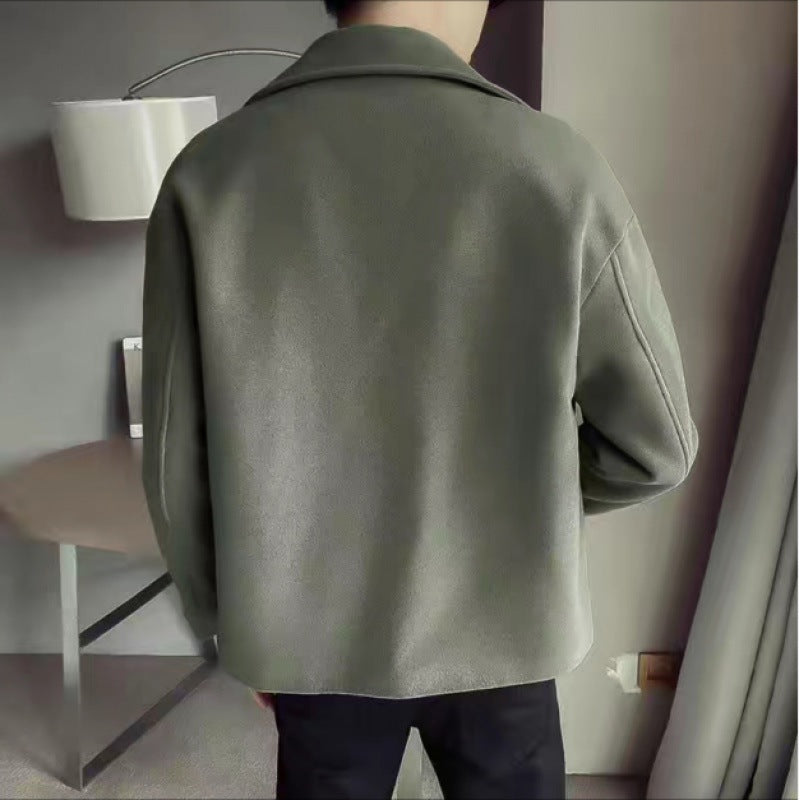 Herren modische Baumwoll-Blazerjacke mit doppelter Knopfleiste Echoarchiv