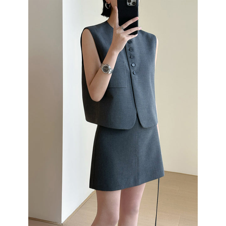 Damen Modisches Blazer-Kleid-Set Echoarchiv