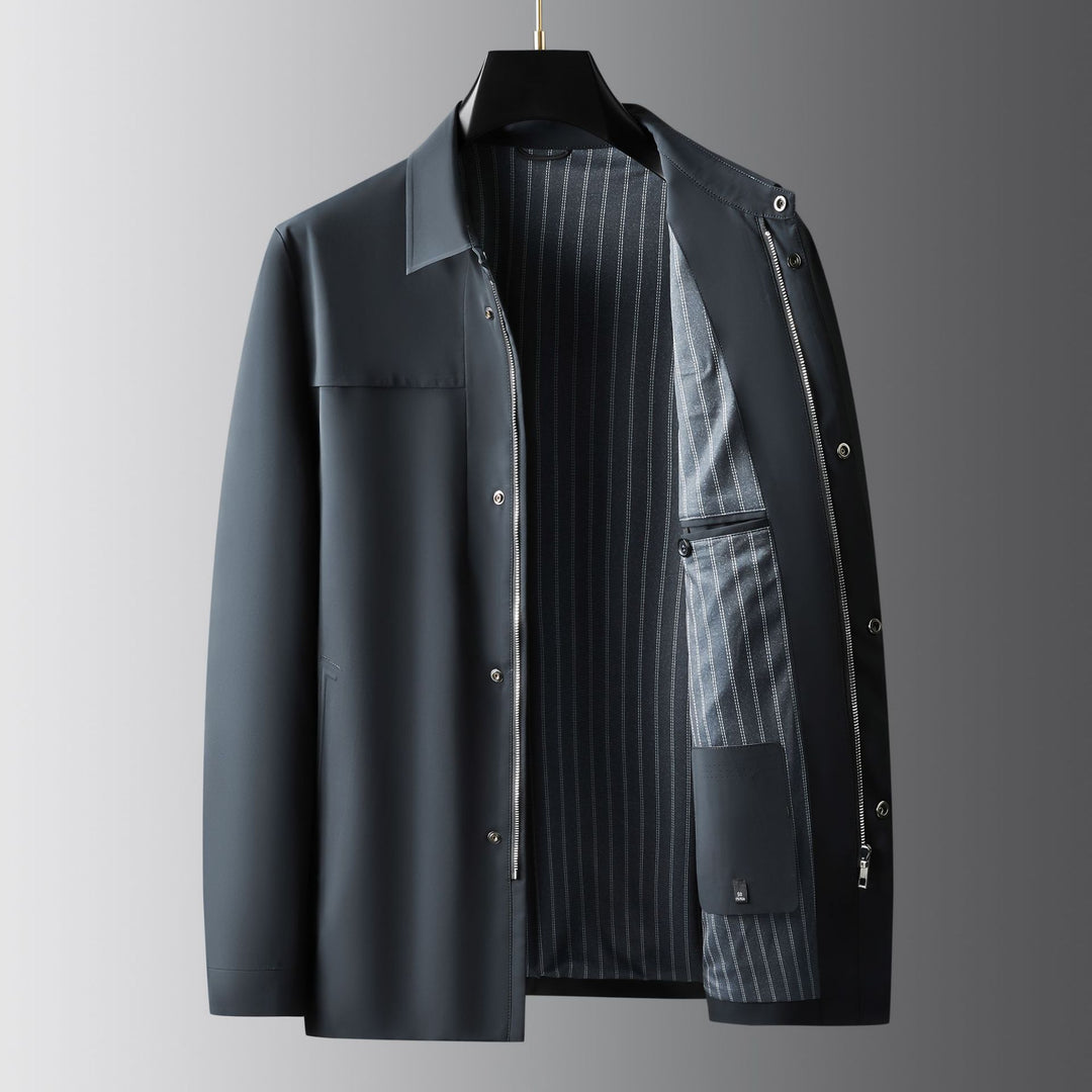 Herren modische Übergangsjacke mit praktischen Taschen und sportlichem Kragen Echoarchiv