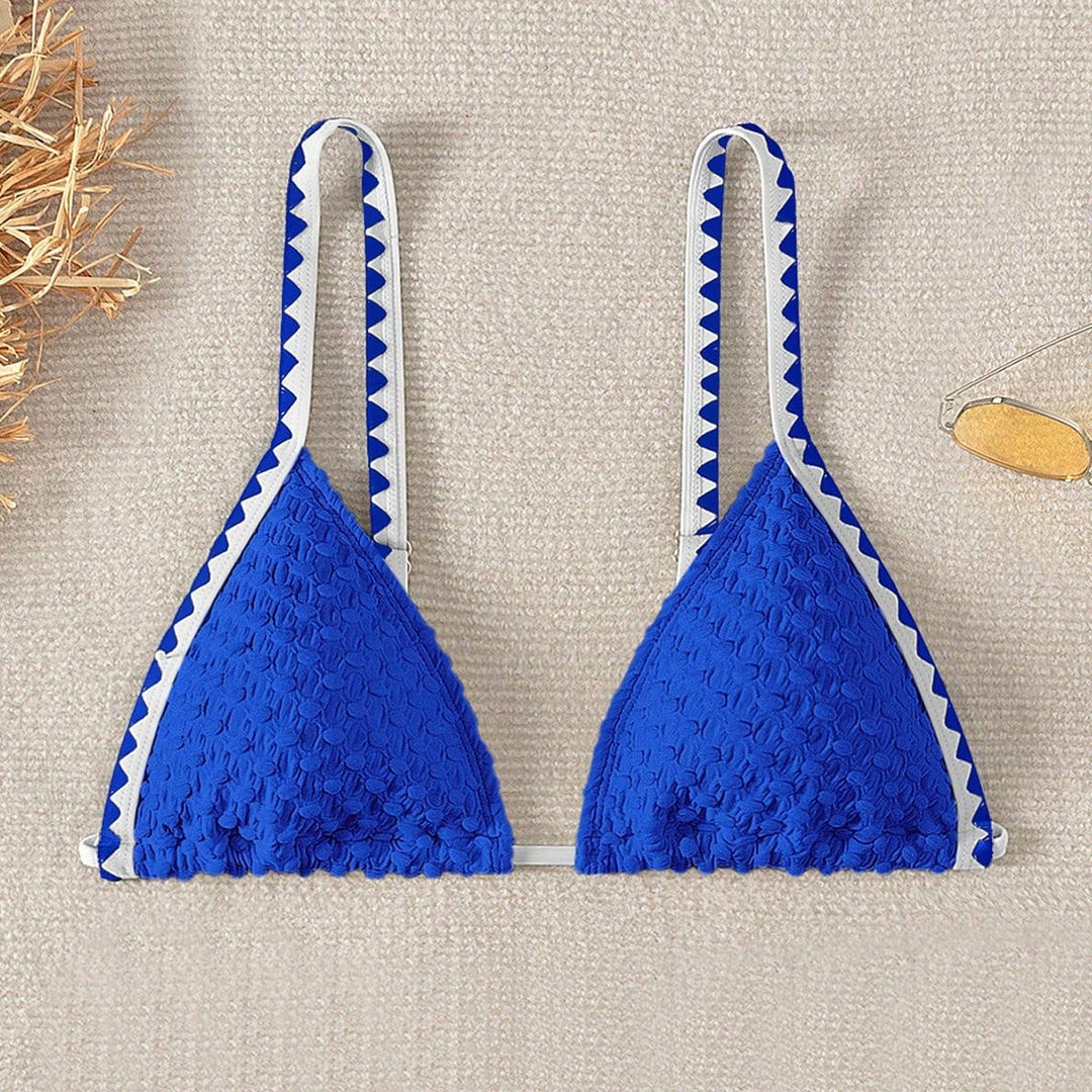 Damen Triangel-Bikini mit strukturiertem Material Echo Archiv