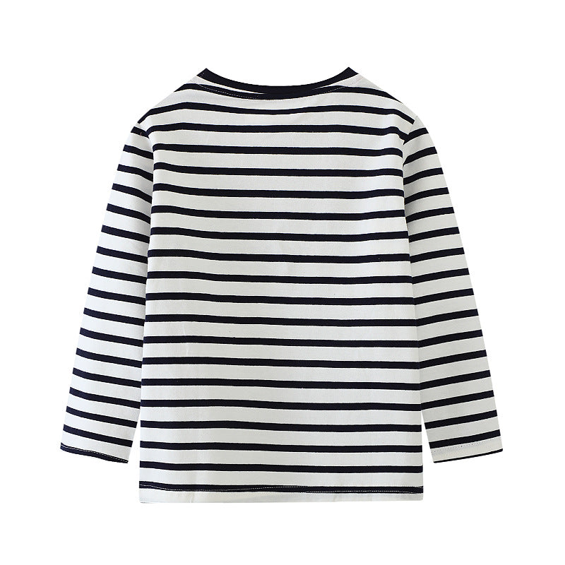 Jungen Langarmshirt mit Baumwollstoff und niedlichem Meerschweinchen-Motiv Echo Archiv