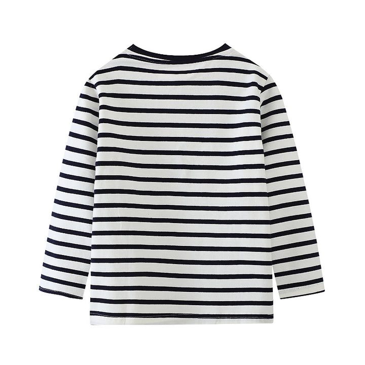 Jungen Langarmshirt mit Baumwollstoff und niedlichem Meerschweinchen-Motiv Echo Archiv