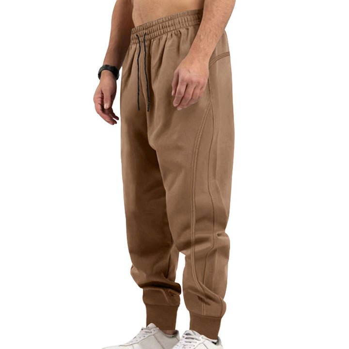 Herren Sportliche Jogginghose mit atmungsaktiver Materialstruktur Echoarchiv