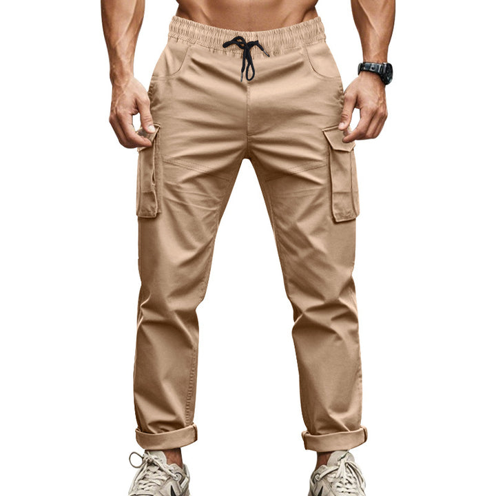 Herren Cargo-Hose mit funktionalen Seitentaschen und elastischem Bund Echoarchiv