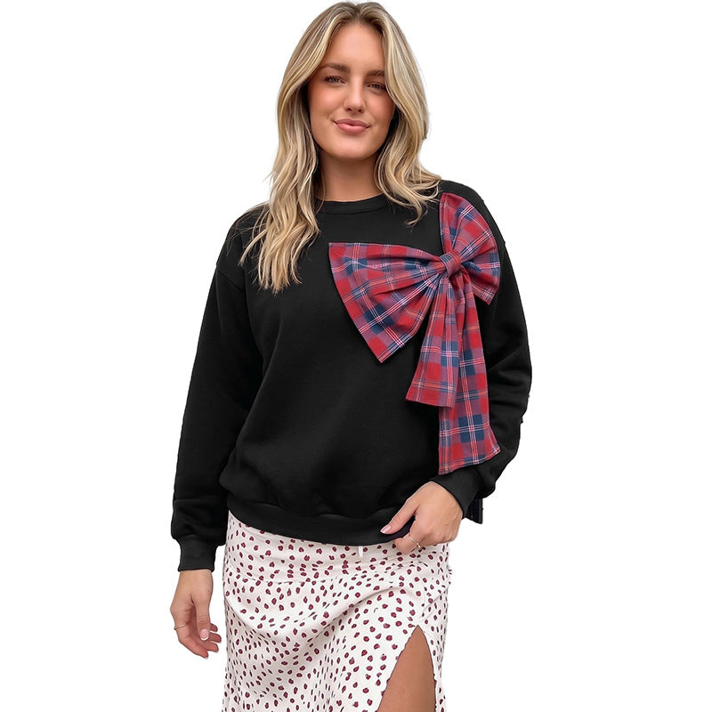Damen Lässiger Pullover mit oversized Schleife Echo Archiv