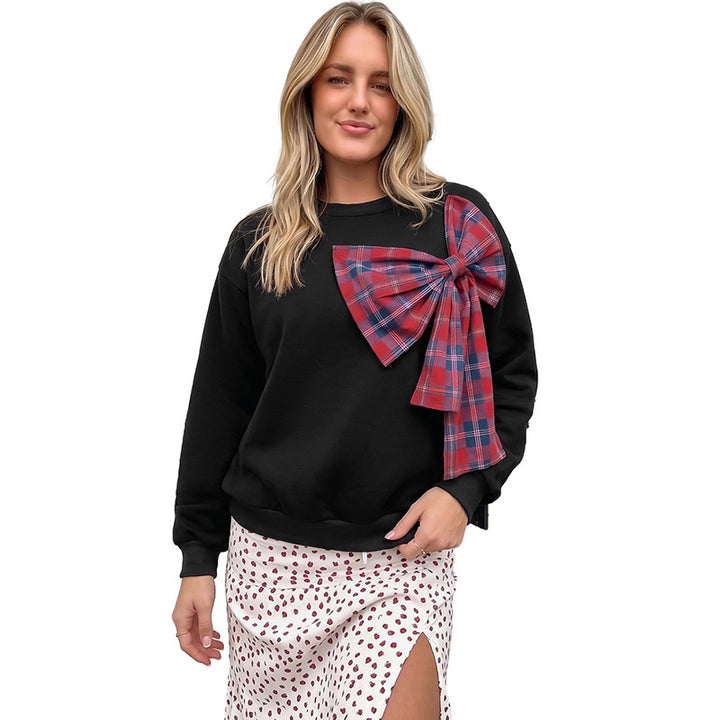 Damen Lässiger Pullover mit oversized Schleife Echo Archiv