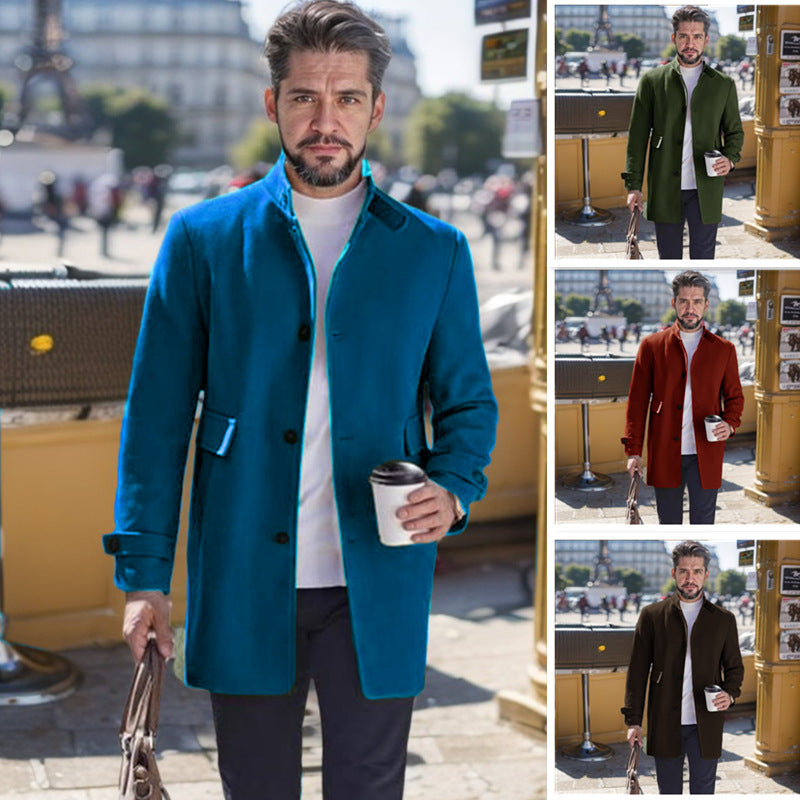 Herren modischer Freizeitmantel mit praktischen Taschen und elegantem Schnitt Echoarchiv