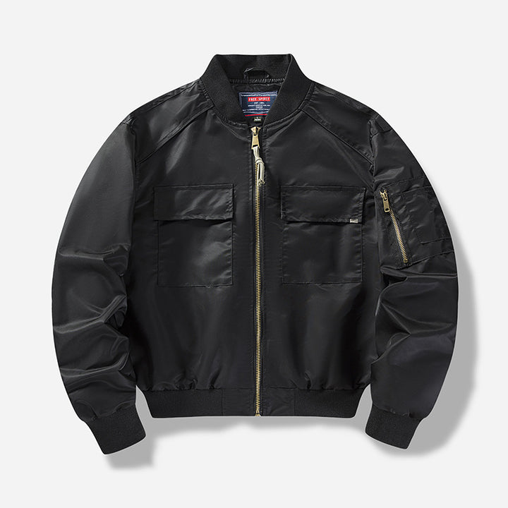 Herren Utility-Bomberjacke mit mehreren Taschen und modularem Design Echoarchiv