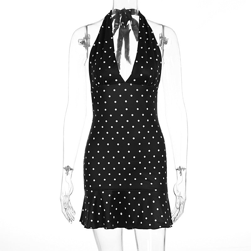 Damen Kleid mit Neckholder und Rocksaum Echo Archiv