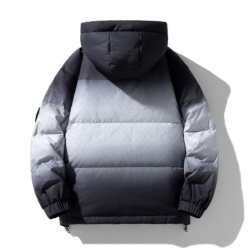 Herren isolierte Winterjacke mit modischem Farbverlauf Echoarchiv