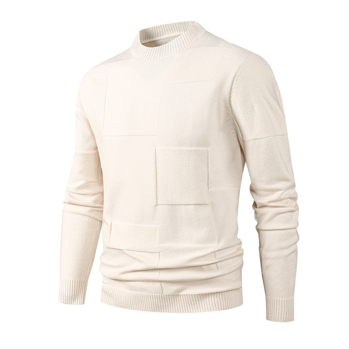 Herren Modischer Strickpullover mit Rundhalsausschnitt Echo Archiv