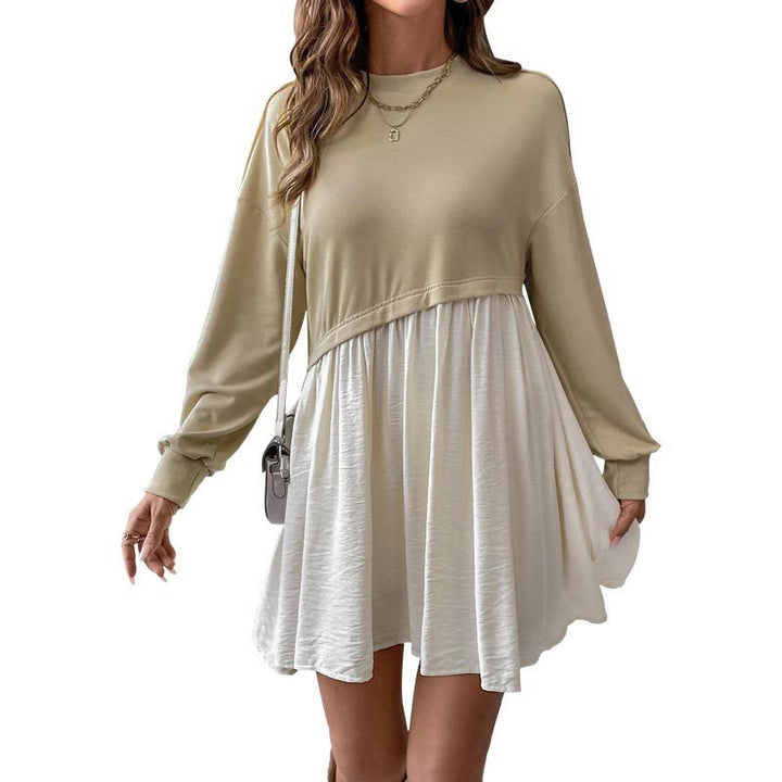 Damen Lässiges Sweatkleid mit Ballonärmeln Echo Archiv