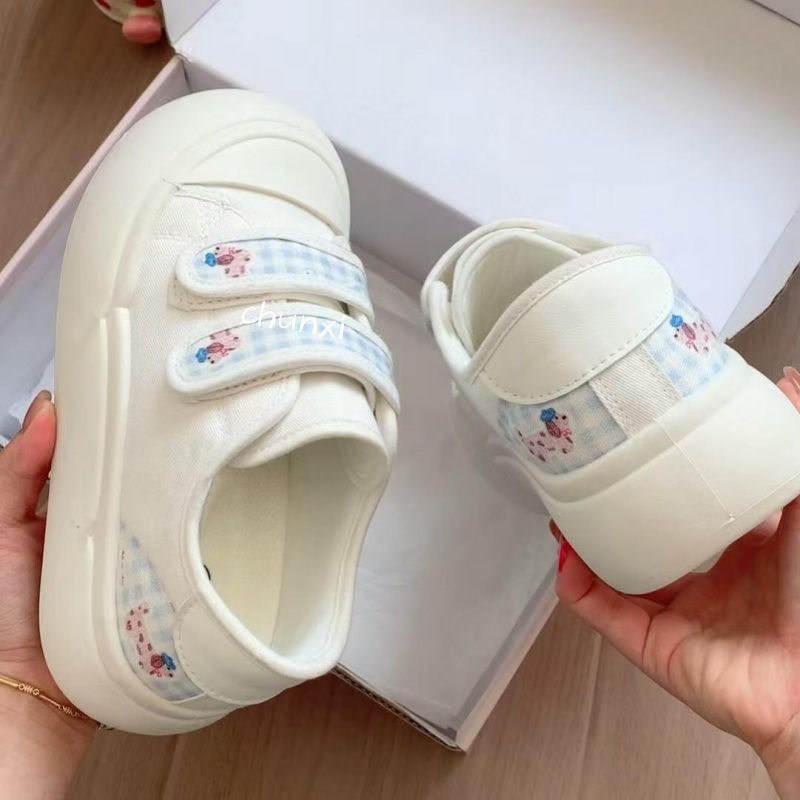 Damen Sneaker mit praktischem Klettverschluss und floralem Design Echo Archiv