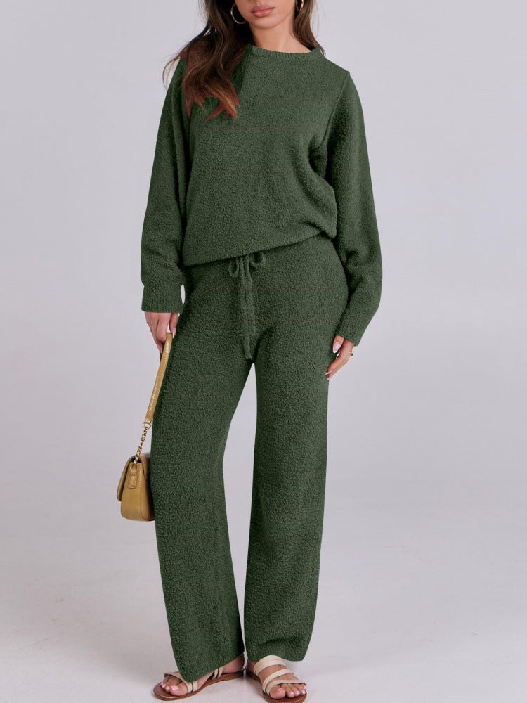 Damen nan kuscheliges Lounge-Set mit Oversize-Pullover und Kordelzughose Echo Archiv