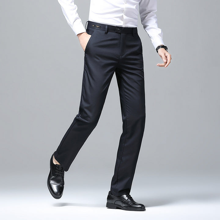Herren elegante Slim-Fit Anzughose Echoarchiv