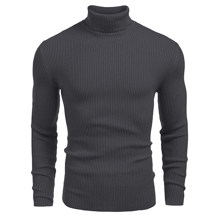 Herren Rollkragenpullover aus feinem Rippstrick Echoarchiv