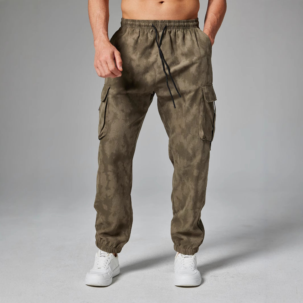 Herren Cargo-Hose mit seitlichen Abnähten und elastischem Bund Echoarchiv