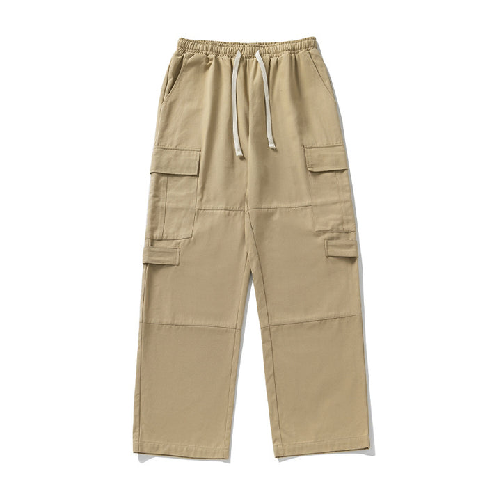 Unisex Weite Cargo-Hose mit elastischem Bund, Kordelzug und Mehrfach-Taschen Echo Archiv