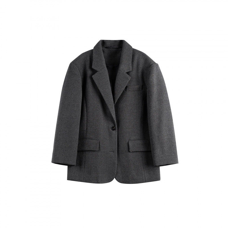 Damen Oversize-Blazer im Boxy-Cut mit Reverskragen und Pattentaschen Echo Archiv