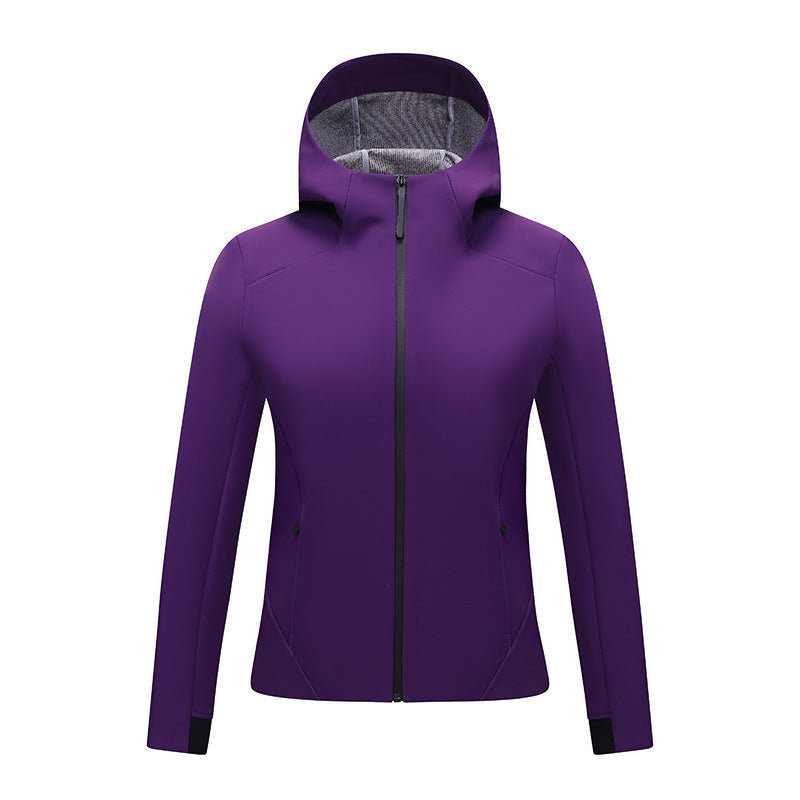 Damen Taillierte Softshelljacke mit Kapuze und Fleecefutter Echoarchiv