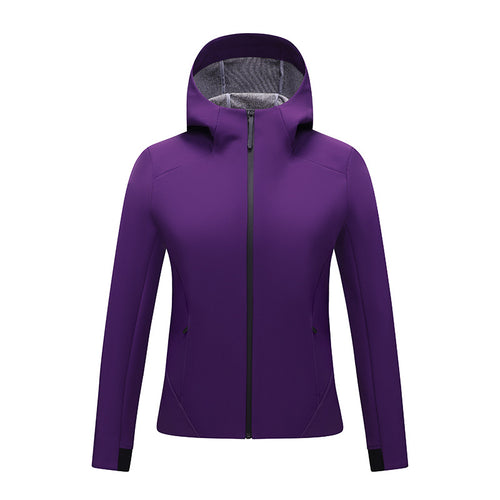 Damen Taillierte Softshelljacke mit Kapuze und Fleecefutter Echoarchiv