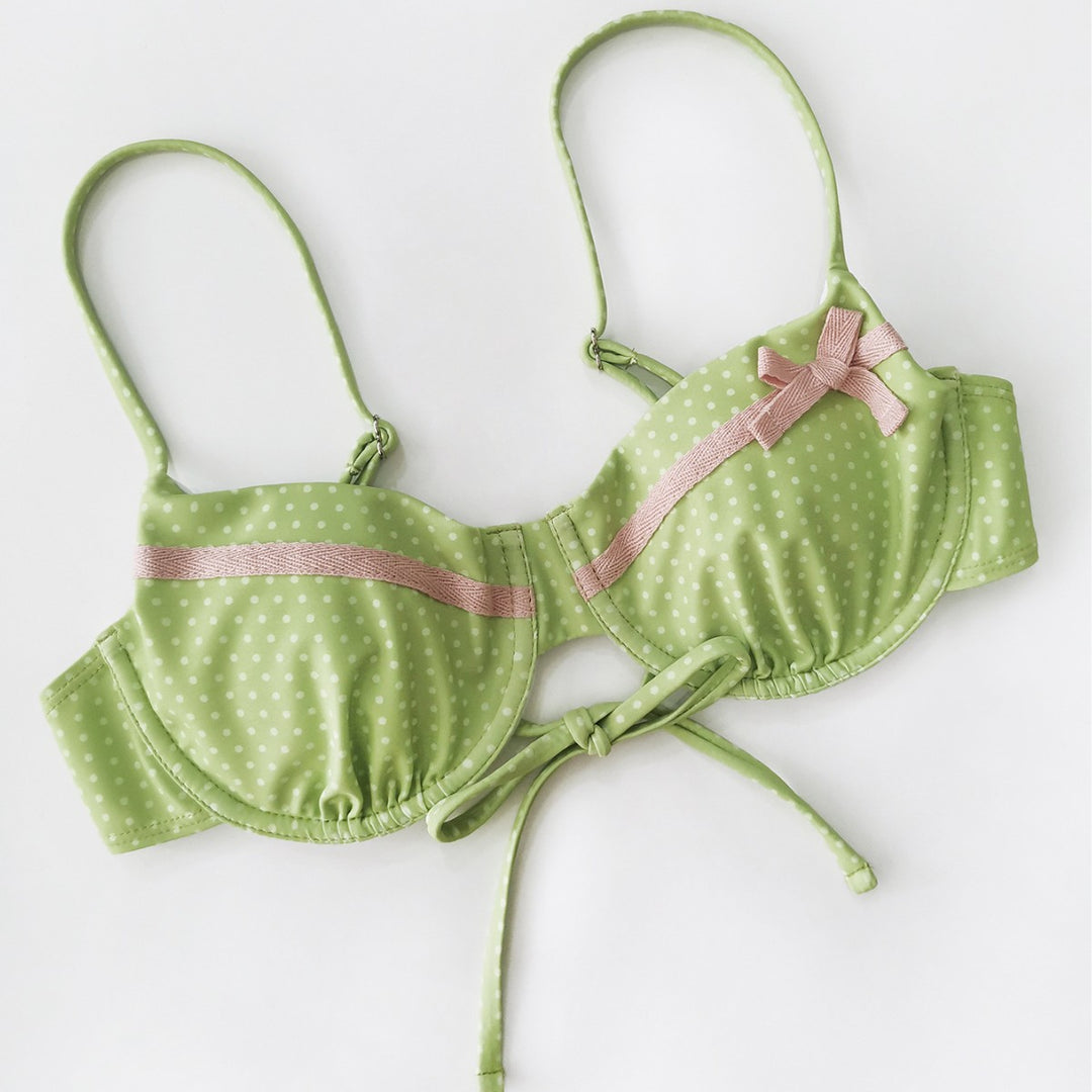 Damen gepunkteter Bikini mit verspieltem Design Echo Archiv