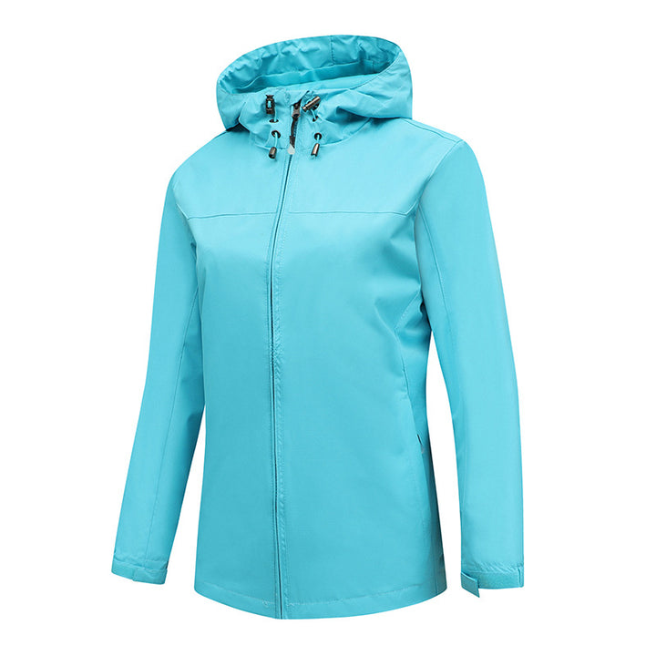 Herren ultraleichte packbare Regenjacke mit verstellbarer Kapuze und elastischen Manschetten Echo Archiv