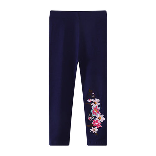 Mädchen Leggings mit floralem Stickdesign Echo Archiv