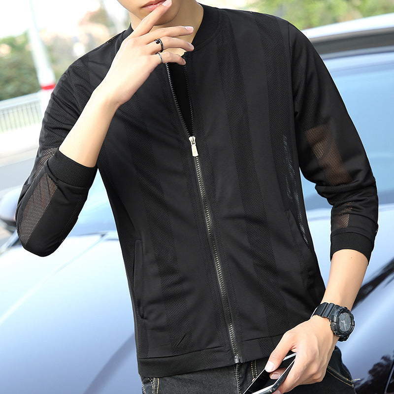 Herren Modische Sportjacke mit Mesh-Einsätzen – Taviero