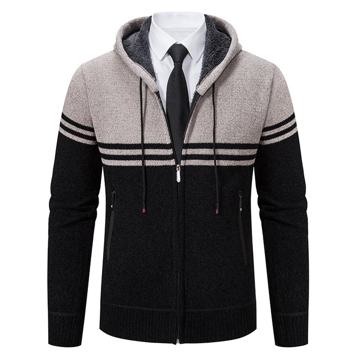Herren modische Kapuzenjacke mit strukturiertem Design Echoarchiv