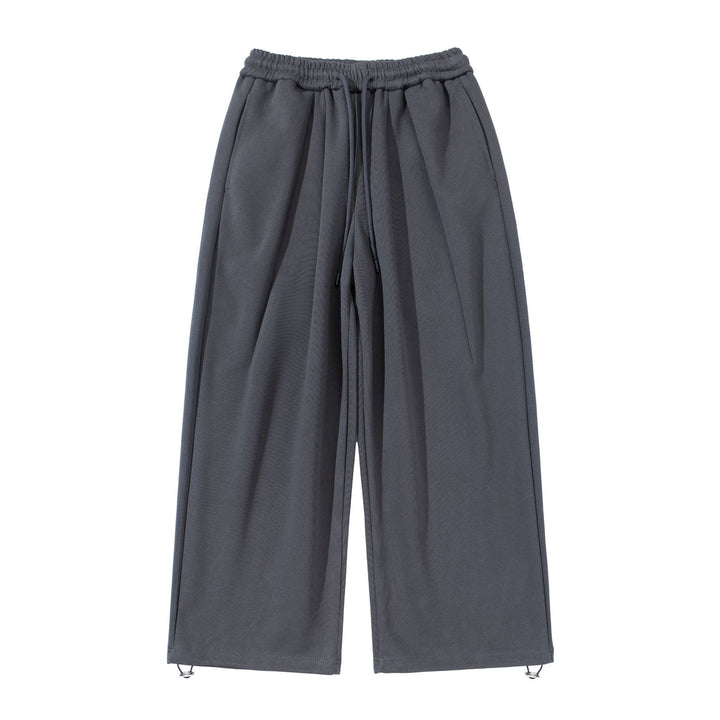 Unisex Weite Cropped Jogginghose mit Tunnelzugbund, Eingrifftaschen und verstellbarem Saum Echoarchiv
