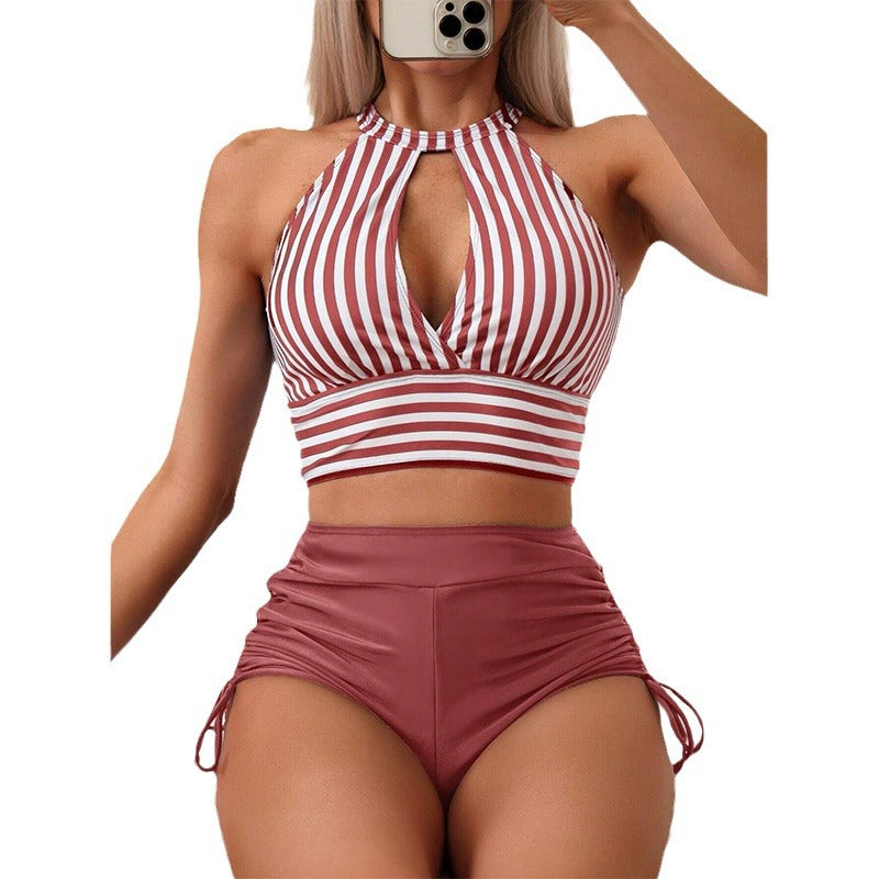 Damen Bikini mit hoch geschnittenem Slip und raffiniertem Cut-Out Echo Archiv
