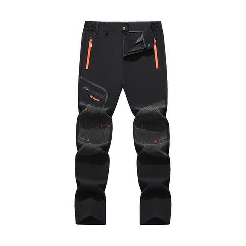 Herren Softshell-Outdoorhose mit verstärkten Kniepartien, Reißverschlusstaschen und elastischem Bund Echoarchiv