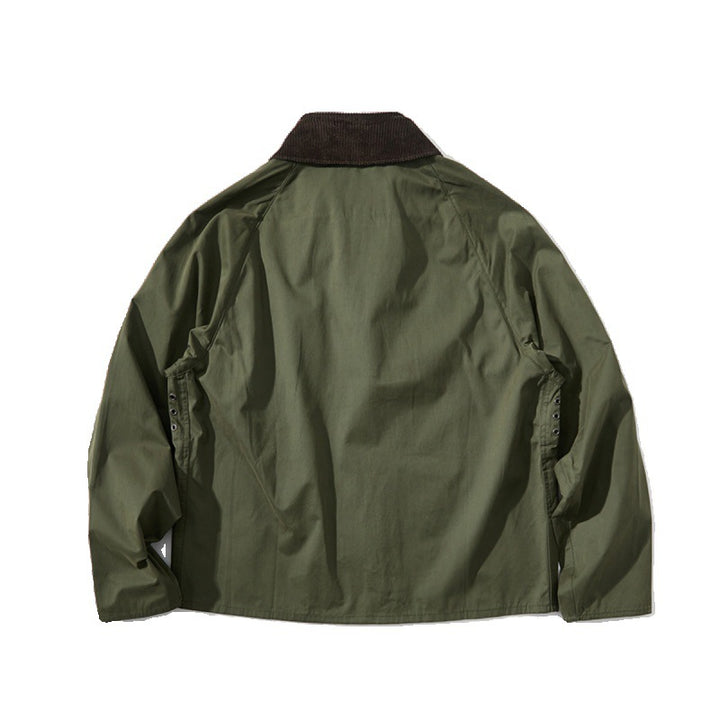Herren Kurz geschnittene Utility-Fieldjacke mit Cordkragen und D-Ring-Details Echo Archiv