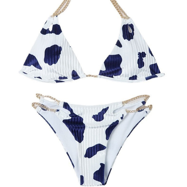 Damen Triangel-Bikini mit luxuriösen Kettenakzenten Echo Archiv