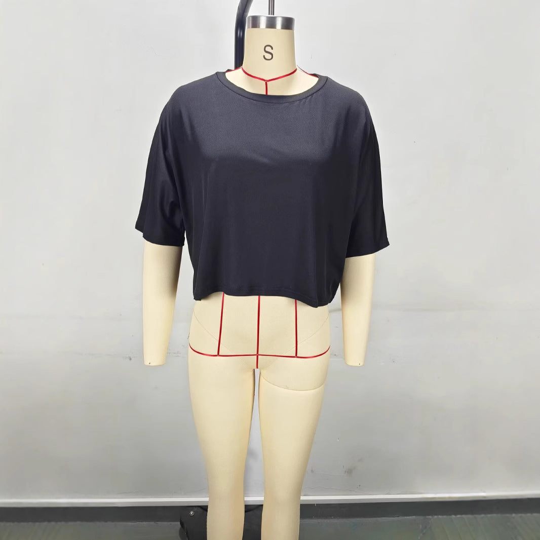 Damen Crop-Top mit weitem Schnitt Echo Archiv