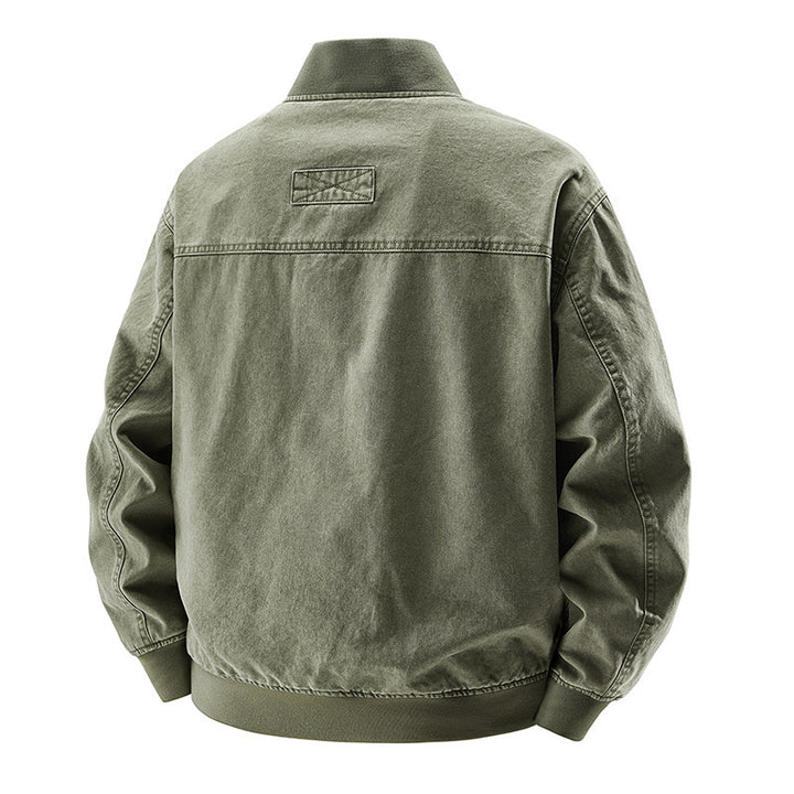 Herren Modische Bomberjacke mit Seitentaschen Echo Archiv