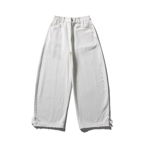 Damen Weite Highwaist-Ballonhose mit elastischem Bund, Eingrifftaschen und Kordelzugsaum Echo Archiv