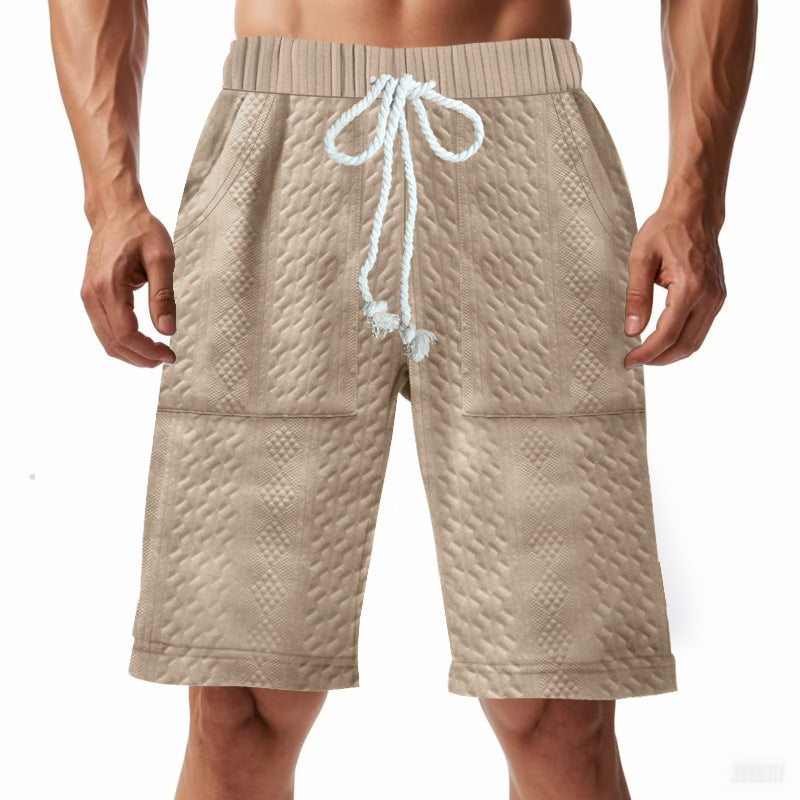Herren bequeme Strandshorts mit elastischem Bund und praktischen Taschen Echoarchiv