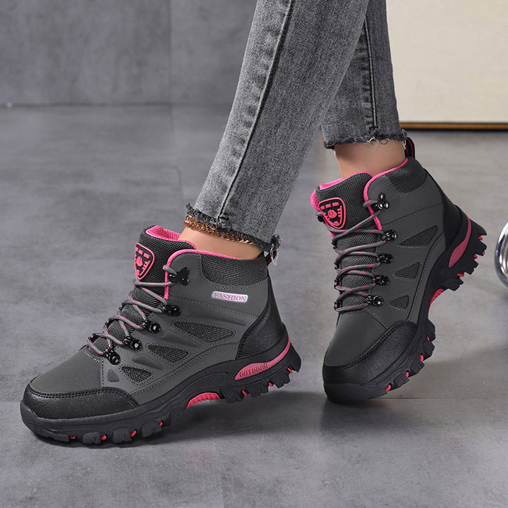 Damen nan wasserdichter knöchelhoher Trekkingstiefel mit atmungsaktivem Netzfutter und gepolstertem Schaft sowie rutschfester Profilsohle Echo Archiv