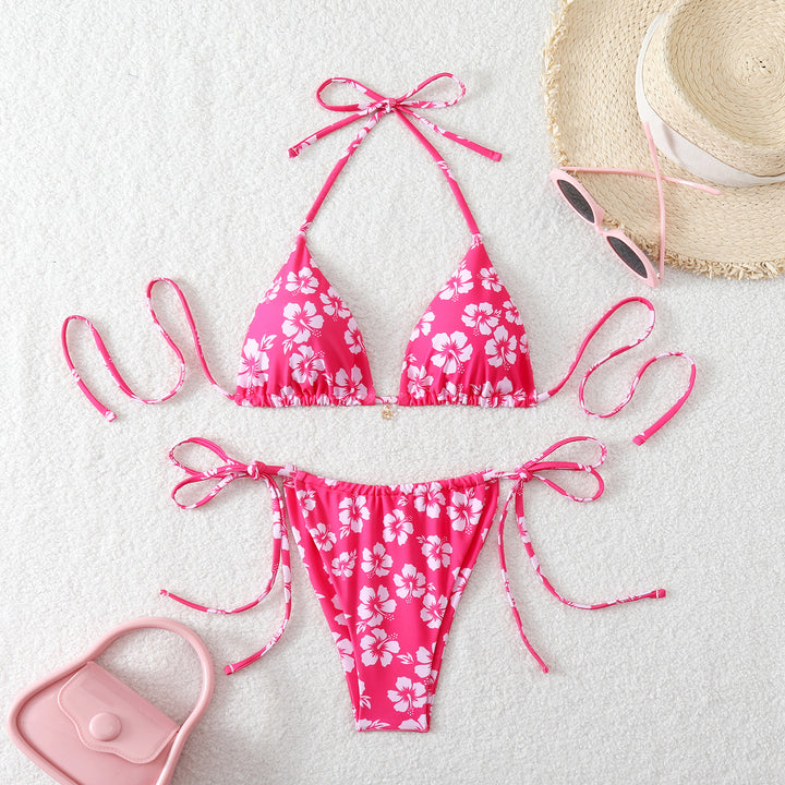 Damen Triangel-Bikini mit verspieltem Kirschmuster Echo Archiv
