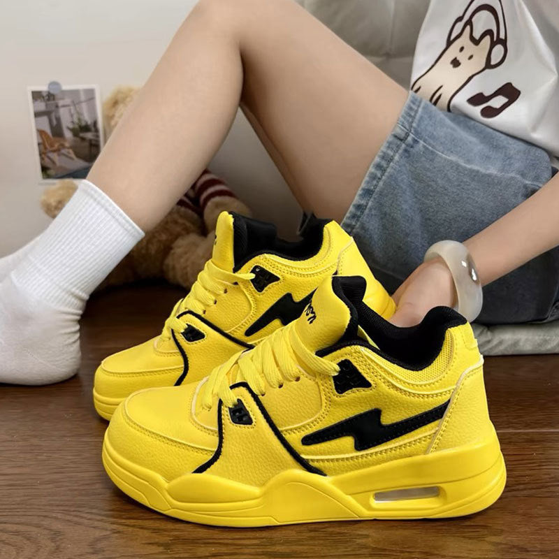 Damen Sportliche Sneaker mit High-Top Design und atmungsaktiver Oberflächenstruktur Echo Archiv