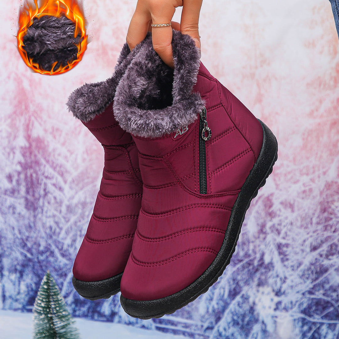 Damen Thermo-Winterstiefel mit kuscheligem Innenfutter und seitlichem Reißverschluss Echoarchiv