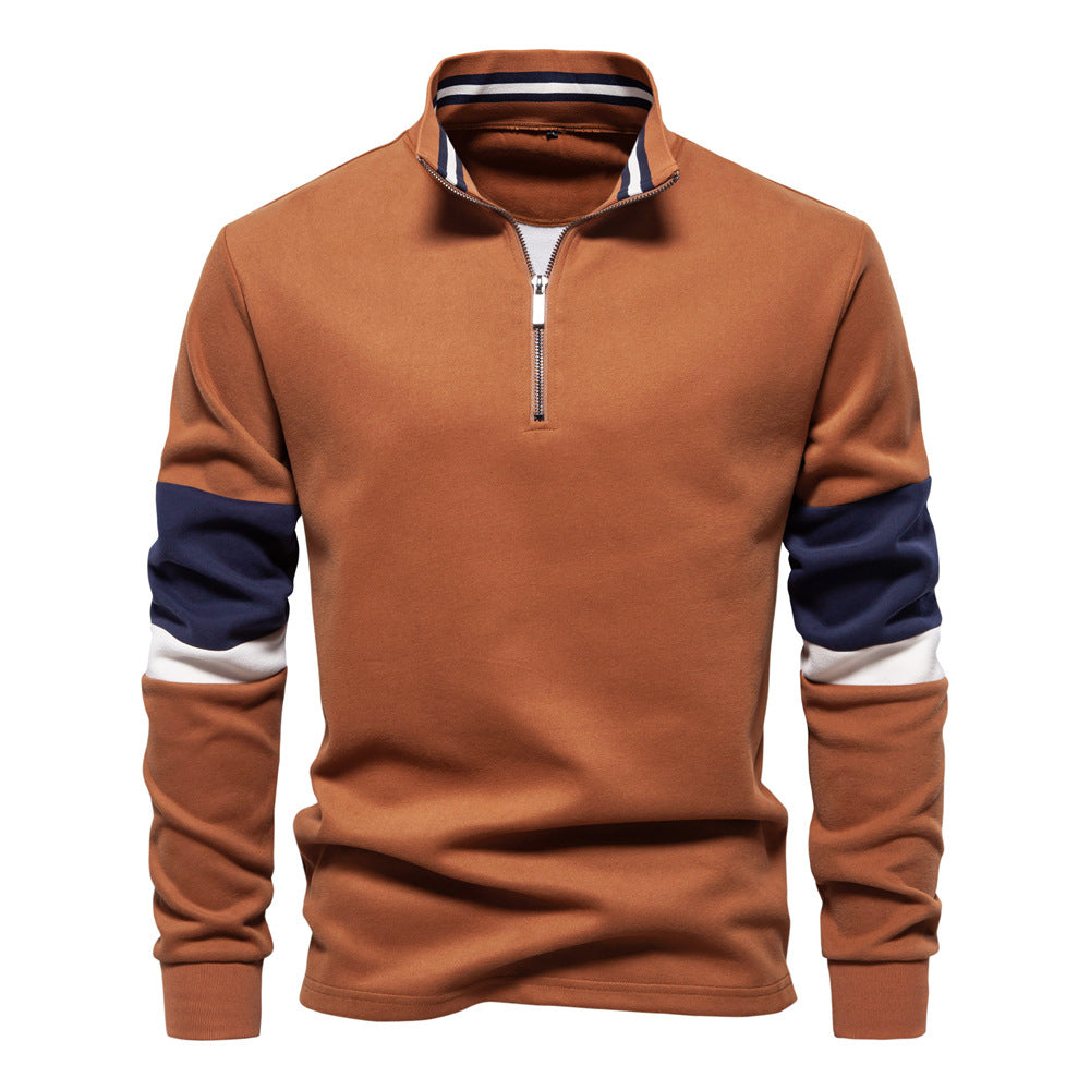 Herren Sportlicher Stehkragenpullover Echoarchiv