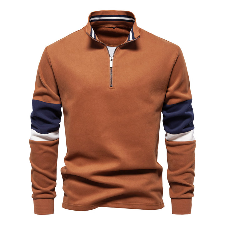 Herren Sportlicher Stehkragenpullover Echoarchiv