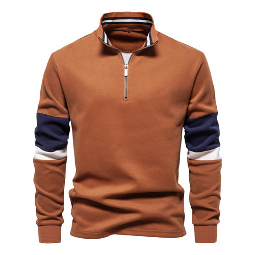 Herren Sportlicher Stehkragenpullover Echoarchiv