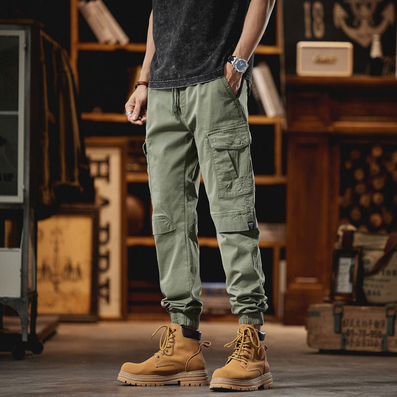 Herren Robuste Ripstop-Cargojogger mit ergonomischen Knieabnähern, Klett‑Klappen und verstellbarem Saum Echo Archiv